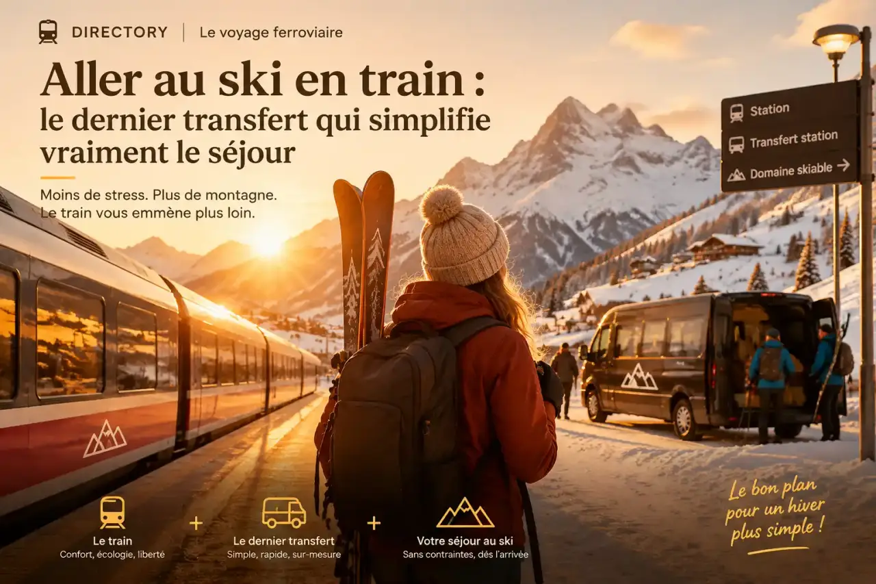 Aller au ski en train : le dernier transfert qui simplifie vraiment le séjour
