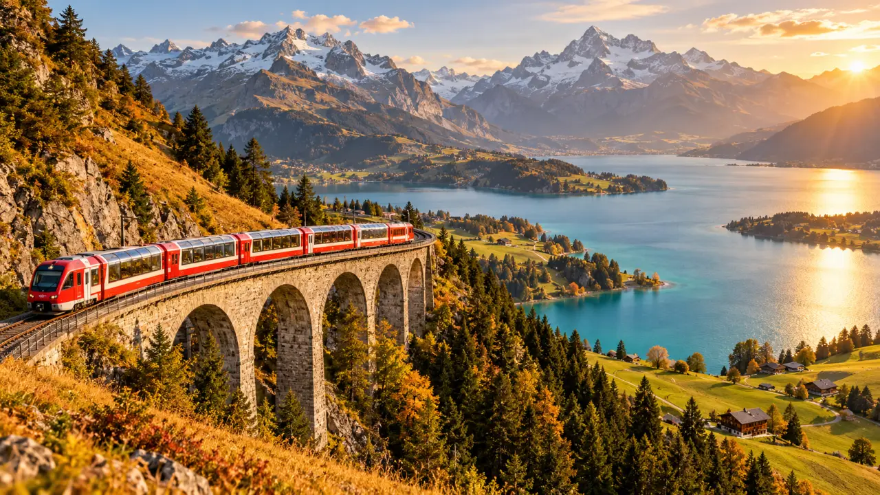 Voyage en train en Suisse : 7 jours entre lacs, cols et lignes panoramiques