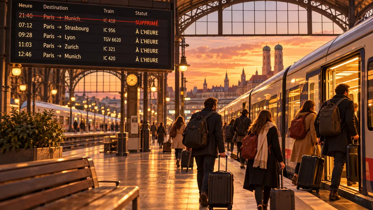 Le train de nuit Paris-Munich est supprimé, les trains de jour restent disponibles