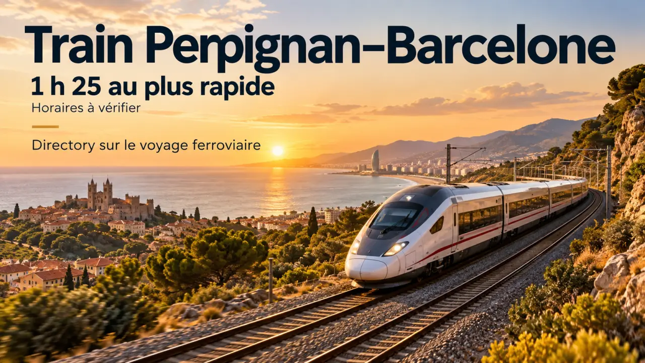 Train Perpignan-Barcelone : 1 h 25 au plus rapide, des horaires à vérifier