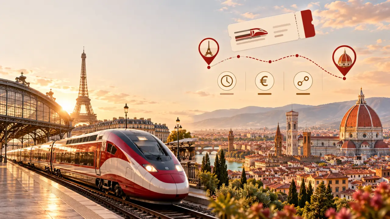 Trains Paris-Florence : comparez le prix, la durée et les correspondances