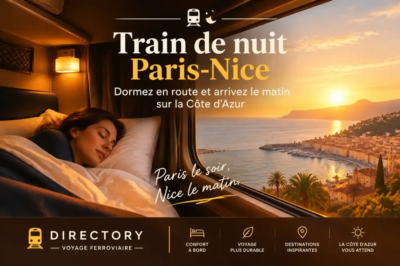 Train de nuit Paris-Nice : dormez en route et arrivez le matin sur la Côte d’Azur