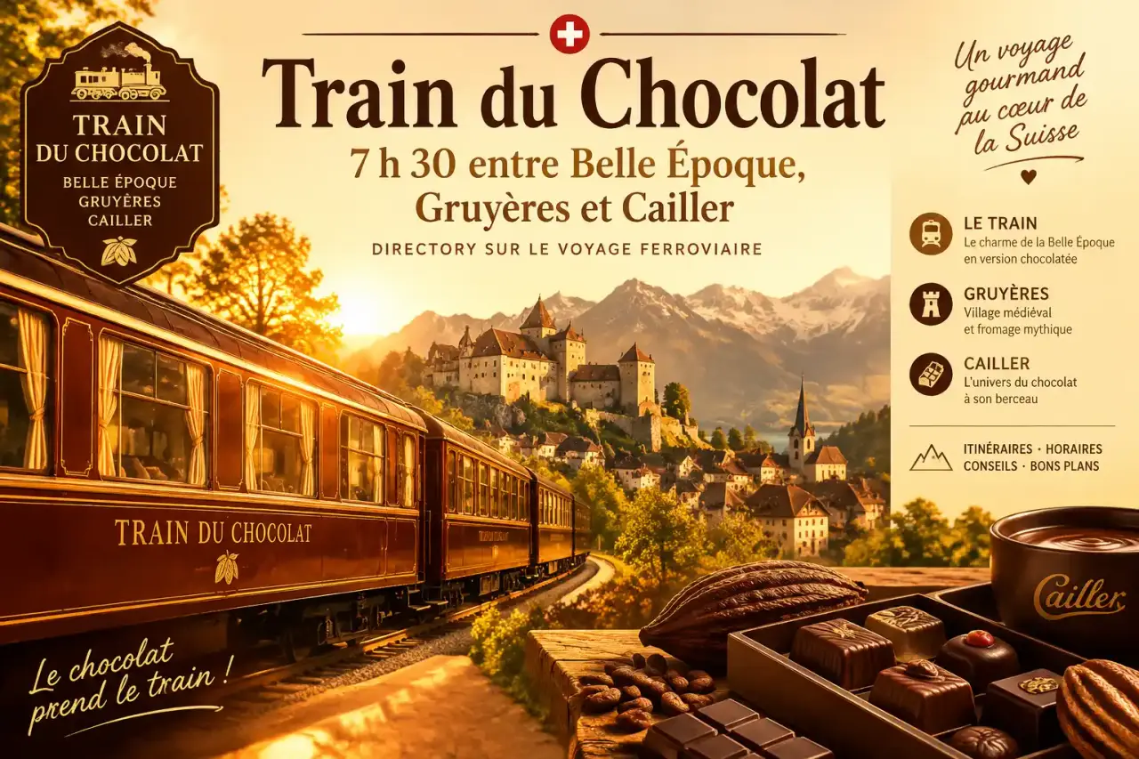 Train du Chocolat : 7 h 30 entre Belle Époque, Gruyères et Cailler